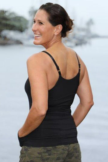 Level 3 Compression Tank with Built-in Shelf Bra and Waist Elastic