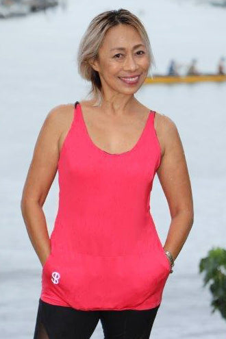 Level 3 Compression Tank with Built-in Shelf Bra and Waist Elastic